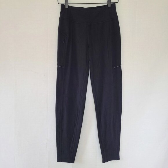 Lululemon Run On Jogger (28") Black Rulu Sweatpants W5ASJS - Size 4 - Picture 5 of 11